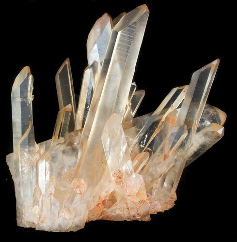 Tangerine Quartz Crystal Cluster - Madagascar #36208